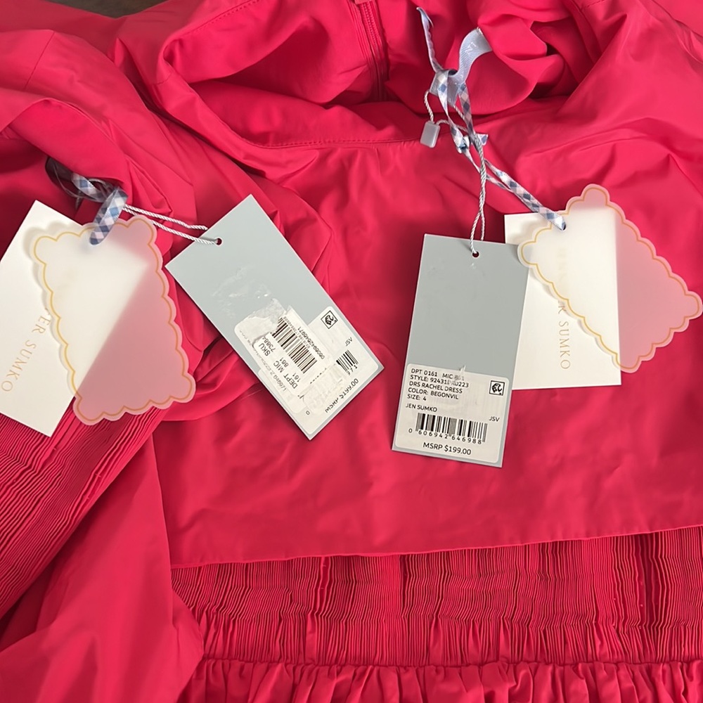 Antonio Melani.x Jennifer Sumko Rachel Shirred Taffeta A-Line Capelet Midi Dress - Picture 10 of 11